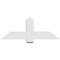 Ekena Millwork Eugene Architectural Grade PVC Gable Bracket, 48"W x 18"H x 6"D x 6"F, 9/12 Pitch GBP048X18X0606EUG00 - alternate 5